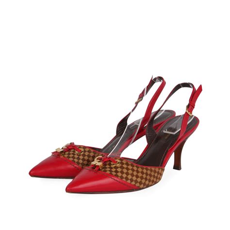 louis vuitton slingback pumps|louis vuitton kitten heels.